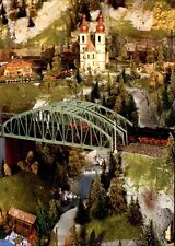 Modell-Eisenbahn Anlage Stellwerk PARSCH Salzburger Modellbahnclub Motivkarte