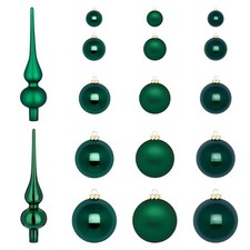 Christbaumschmuck Glas Weihnachtsbaumschmuck Christbaumkugeln Dunkelgrün