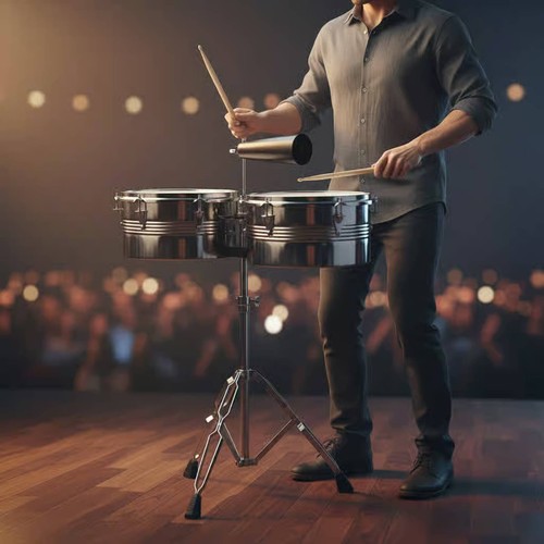 Timbales set verchromter - timbales-set,
