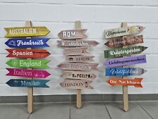 MDF Holzstecker Gartenstecker Gartenstab Holzschild Wegweiser