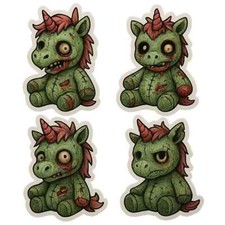 Zombie unicorn toy doll 4