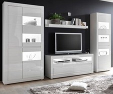 Wohnwand anbauwand weiß - wohnwand,