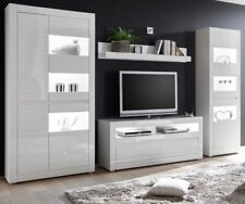 Wohnwand Anbauwand weiß