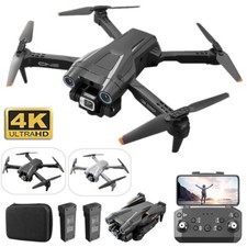 RC Drohne mit 4K HD Dual Kamera 1080P RC Faltbarer Quadrocopter mit 2 Batterien