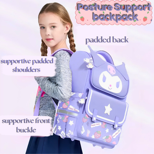 Kuromi school backpack - kuromi,
