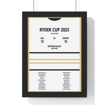 Ryder Cup 2025 Poster USA vs