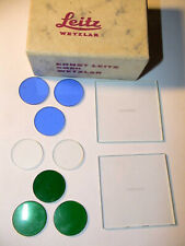 Leitz Mikroskop Planglas Filter Glasplatte Skalierung Glass Plate Microscale Pre