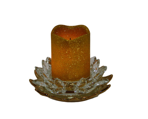 Kerzenständer lotusblüte mit - kerzenständer,
