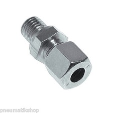 Gerade Schneidringverschraubung Stahl verzinkt metrisch, Verschraubung 