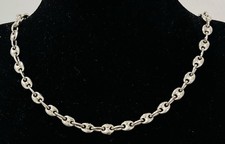 925/- Sterlingsilber Kette, Bohne, 50, cm lang, 4 mm breit.