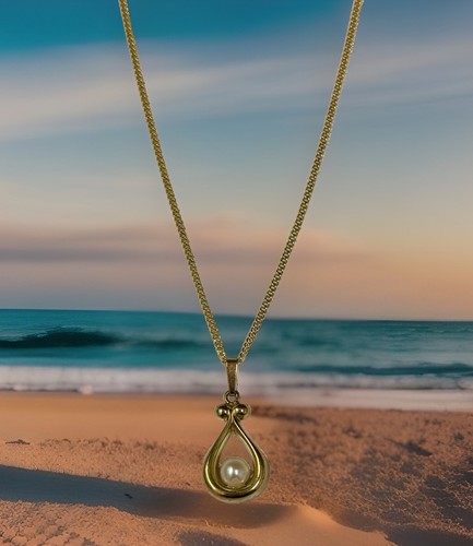 333 8kt gelbgold kette mit - 333/-,
