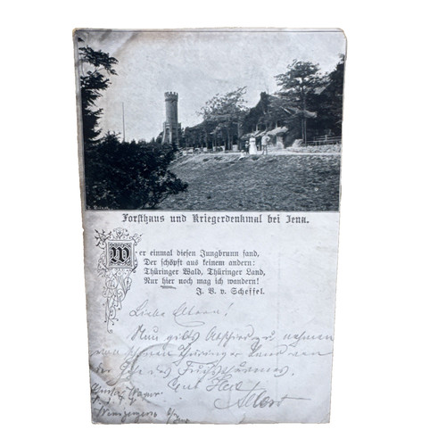 Ansichtskarte postkarte jena - postkarte,