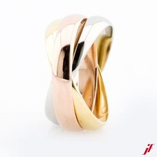 Ring 18K/750 Gelbgold Rosegold Weißgold Tricolour ohne Besatz - Wert 1800€