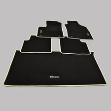 Velours Logo crema Fußmatten