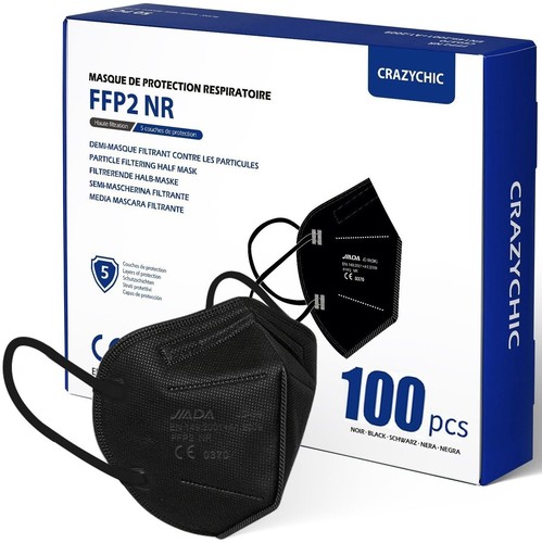 100x ffp2 maske schwarz - maske,