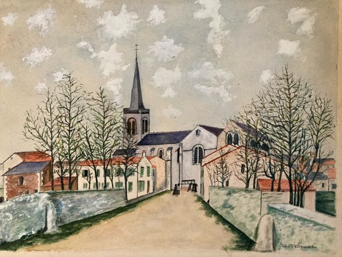 Schöner entwurf 1950 - schöner, aquarell