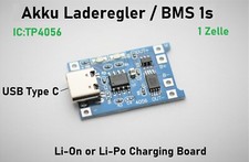 Akku Lademodul 1A TP4056 USB