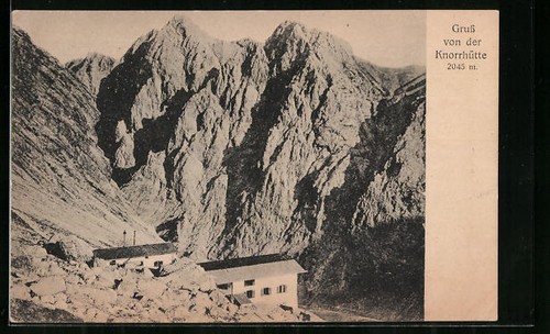 Knorrhütte berghütte an - ak,