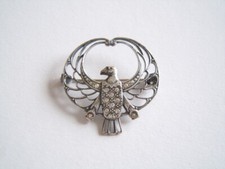 Alte Brosche Strass Adler 3,6