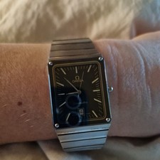 Omega Uhr Seamaster Quartz  Damen Uhr 1980-1984 selten silber