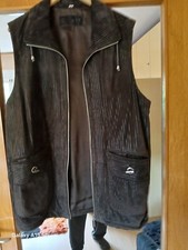 Damen Echt -Lederweste braun