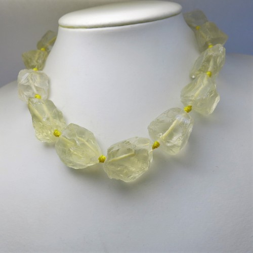 Kette citrin rohstein 30mm - 30mm, /