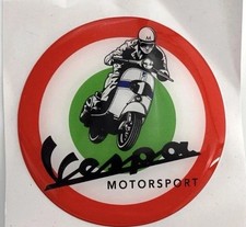 PIAGGIO Vespa Logo Schutz Gel 3d Emblem Sticker GTS Aufkleber Roller Scooter GTV