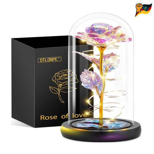 Ewige rose glas led licht - rose, im