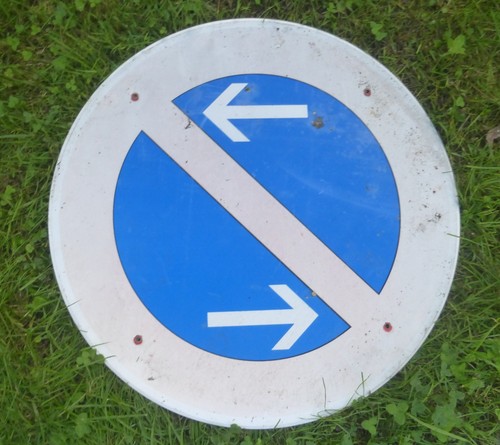 Altes verkehrsschild schild - altes,