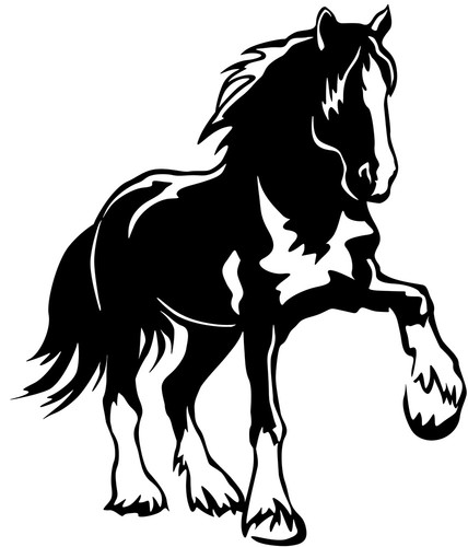 Aufkleber pferd pferdanhänger - aufkleber,