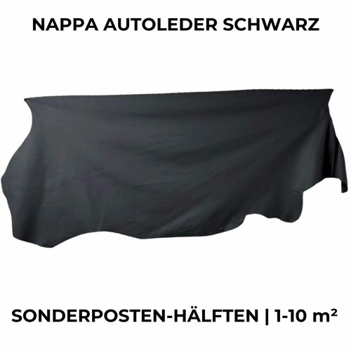Nappa leder schwarz - schwarz, |
