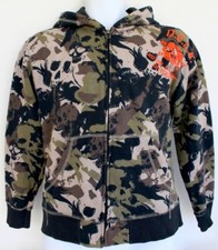 H&M SKULL CAMOUFLAGE HOODIE