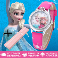 Frozen Eiskönigin Armbanduhr Anna und Elsa Kinder Mädchen Armband Uhr Pink Süß