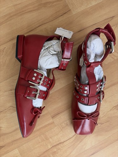 Stradivarius ballerinas rot - stradivarius,