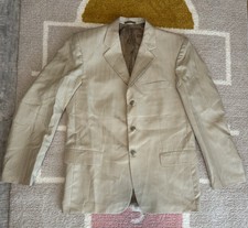 Damen Blazer 48 Beige Mit