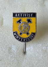 Aktivist Wintersdorf Deutschland DDR Anstecknadel Sammlung Auflösung