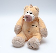 HEUNEC Bär  Teddy mit Biene Stofftier Be happy & Smile orange Stofftier
