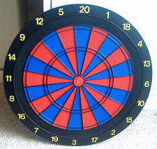 Dartscheibe Kunststoff mit Allgemeine Regeln für das Dart-Spiel/45 cm Durchm.