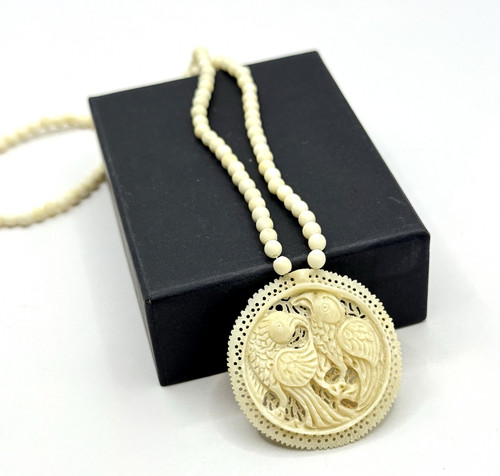 Vintage kette geschnitzter - kette,