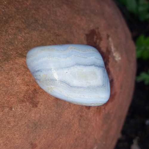 Blauer chalcedon lagenachat - lagenachat, nh