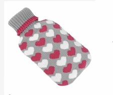 HI Wärmflasche 2L mit Bezug Herzmotiv Flasche 95021897