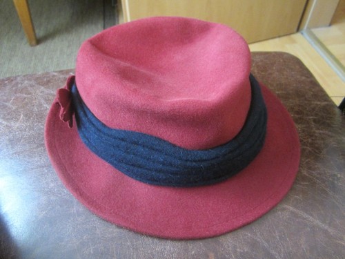 Vintage filzhut rot von - filzhut,
