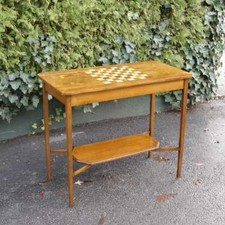 Biedermeier SpieltischSchachtisch/Beistelltisch/Konsole/Tisch/Nussbaum