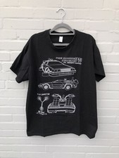 T-Shirt Flux Kompensator Gr. L Zurück in die Zukunft  schwarz Zeichnung