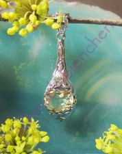 KX Anhänger Topas Lemontopas Stein d Götter Antik-Stil Silber 925 teil vergoldet