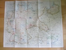 Eisenbahn Deutsche Reichsbahngesellschaft Übersichtskarte 1935