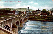 DR Ansichtskarte JENA - mit Camsdorfer Brücke - gelaufen 24.2.1911