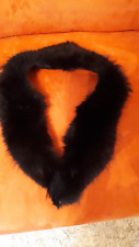 Pelz Kragen Echtfell Zobel Schwarz Mantelkragen