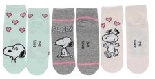 Snoopy Sneaker Socken 3er Pack