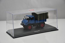 B-Ware - Schuco 03149 MB Mercedes-Benz Unimog U406 blau mit Plane 1:43